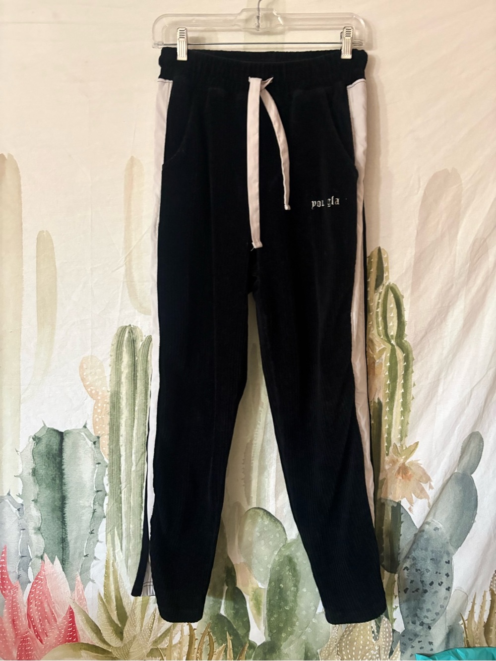 Men’s YoungLA Corduroy Black & White Drawstring Jogger 🌵